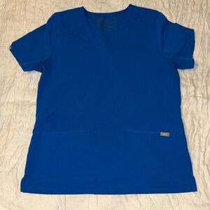 Figs blue scrub top M